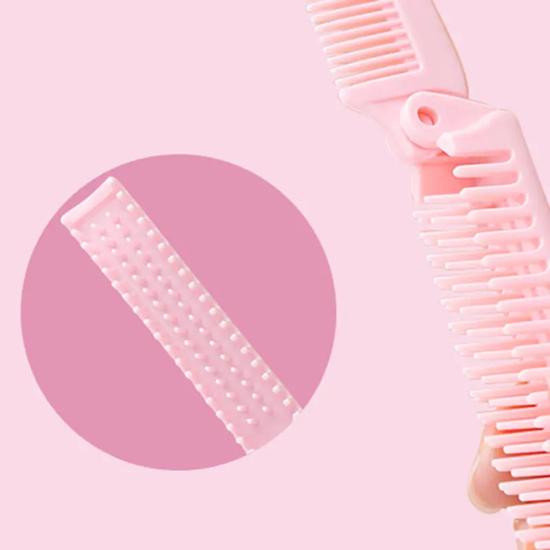 Portable foldable hairbrush efficiency