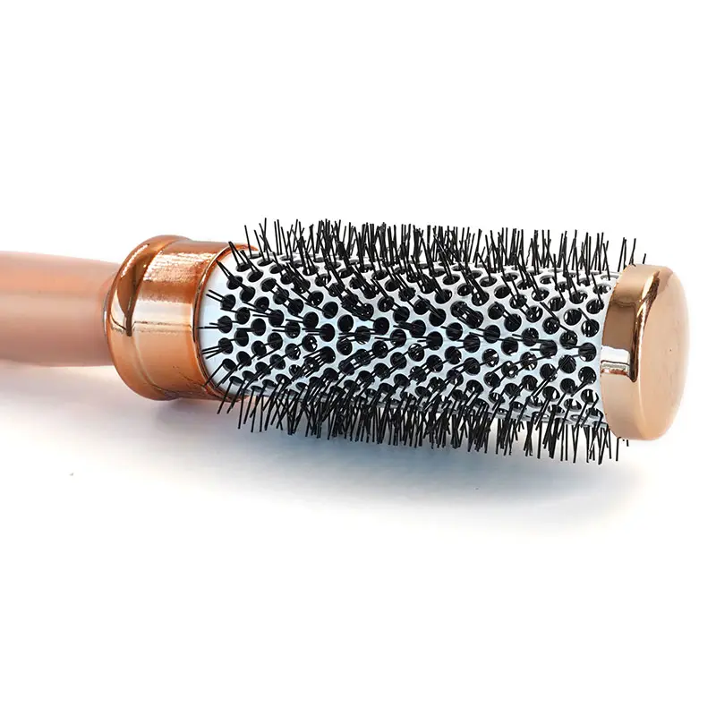 ODM Quick Style Curling Round Brush with Silicone Non-Slip Handle Supplier, Factory