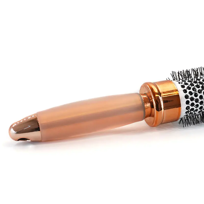 ODM Quick Style Curling Round Brush with Silicone Non-Slip Handle Supplier, Factory