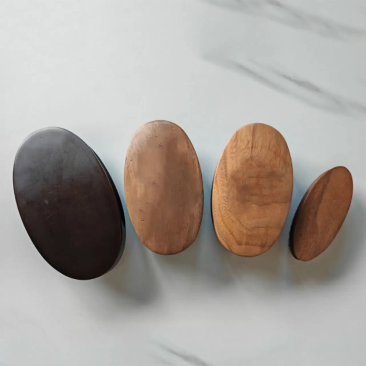 Wholesale 100% Boar Bristle Natural Black Walnut Wood Oval Beard Brush Manufacturer, Factories