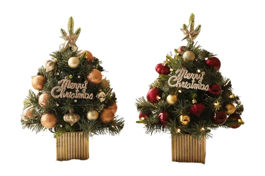 OEM Pre-Decorated Mini Tabletop PVC Christmas Tree Supplier, Product