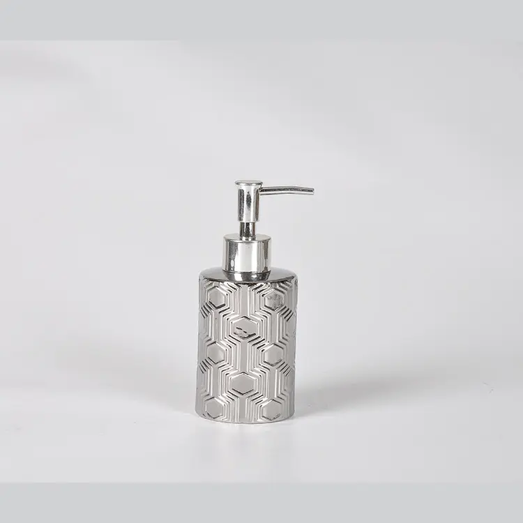 Buy Modern Luxury Geometric-Embossed Ceramic Bathroom Accessory Set Manufacturers, Factories