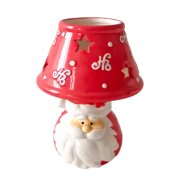 OEM Christmas Dolomite Candle Holder Set - Santa & Snowman Designs Product, Products