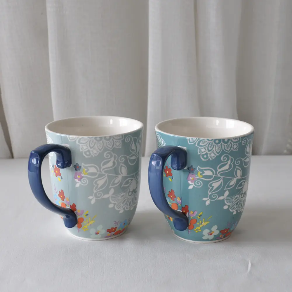 Bohemian Blue Mug Front View