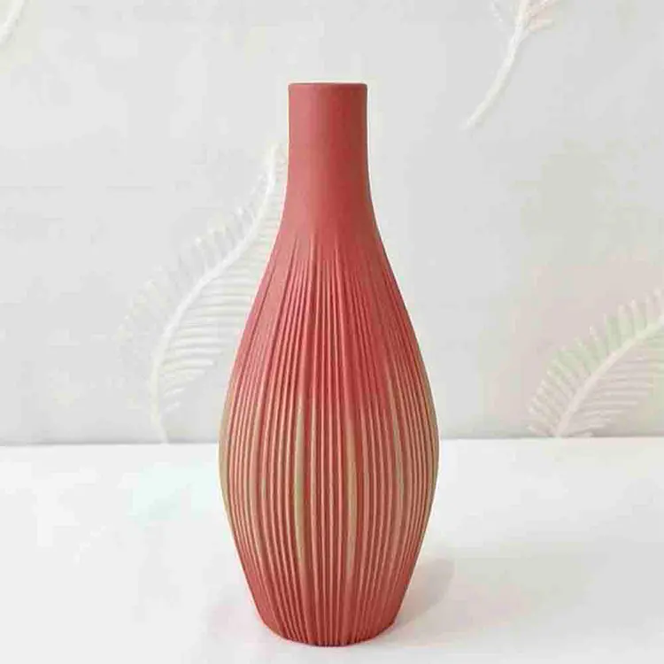 jiashun Nordic Minimalist Ribbed Stoneware Vase Company, Companies
