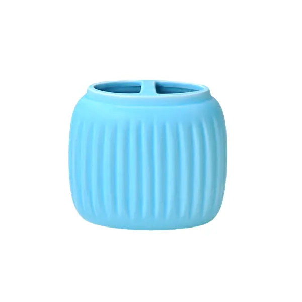 Cheap Sky - Blue Vertical - Ribbed Stoneware Bathroom 5 - Piece Set Manufacturers, Exporter