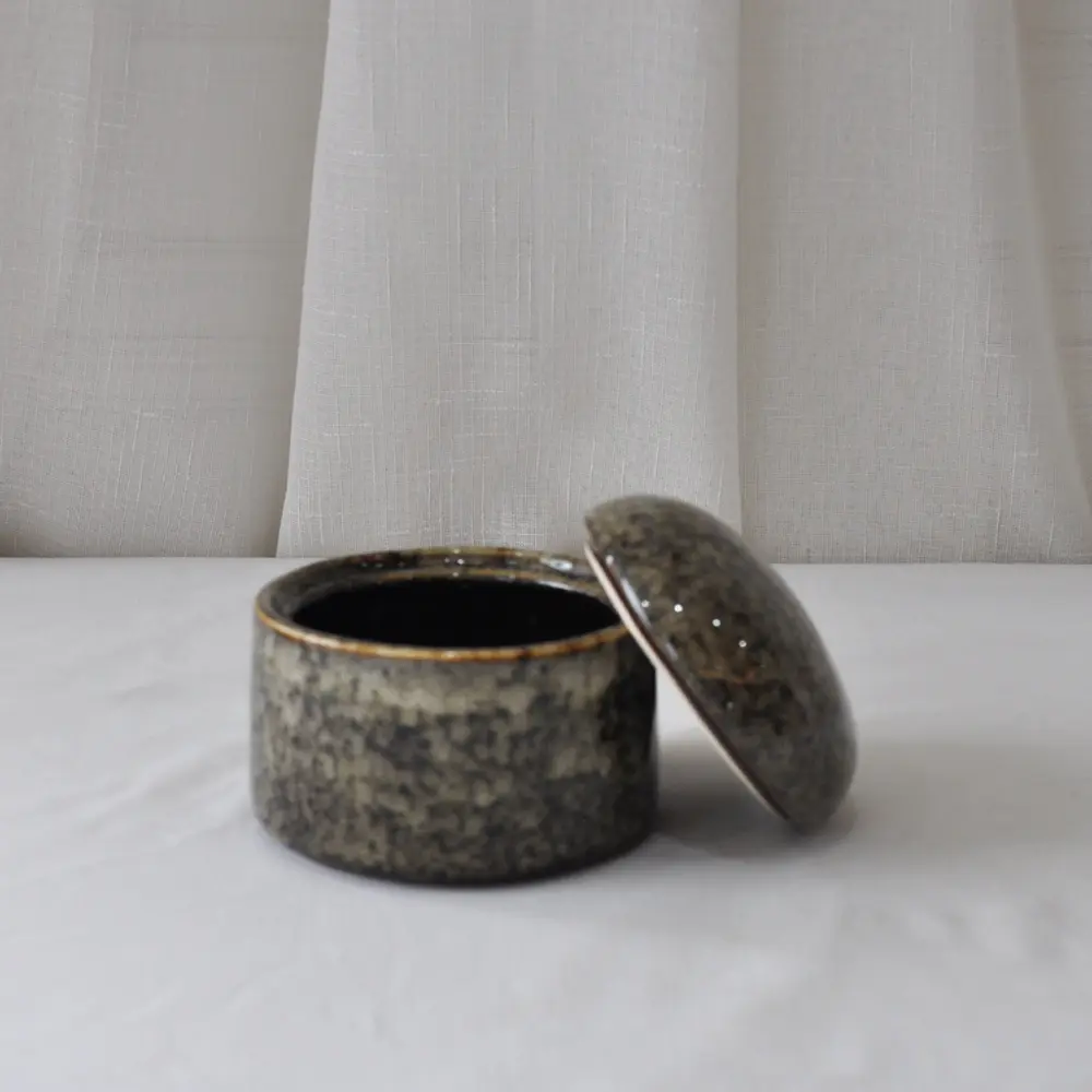 Wholesale Wabi - Sabi Dark Brown Kiln Fired Speckled Stoneware Bathroom Set Exporter, Companies