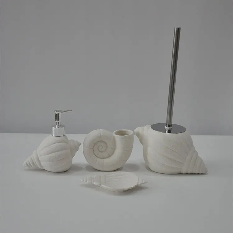China Home Decorative Modern Design 4pcs Ceramic Bathroom Set Hot Sale Style Soap Dish Supplier, Factory