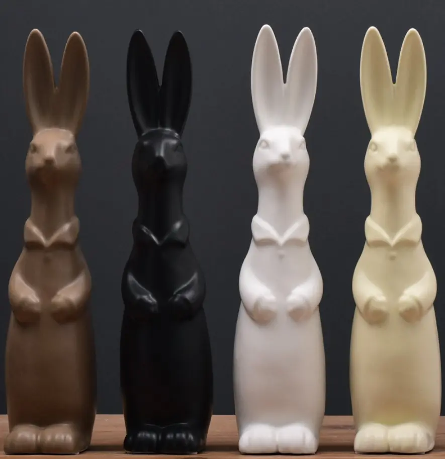 China Minimalist Multicolor Ceramic Rabbit Ornaments Manufacturers, Product
