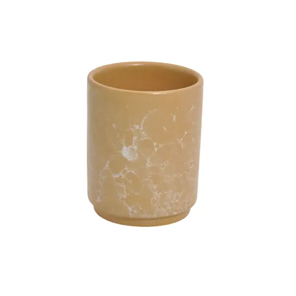 jiashun Warm Orange Matte Crackle - Glaze Stoneware Bathroom 4 - Piece Set Companies, Products