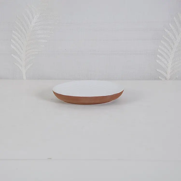 Wholesale Wabi - Sabi Two - Tone White & Brown Herringbone - Textured Ceramic Bathroom Set Supplier, Products