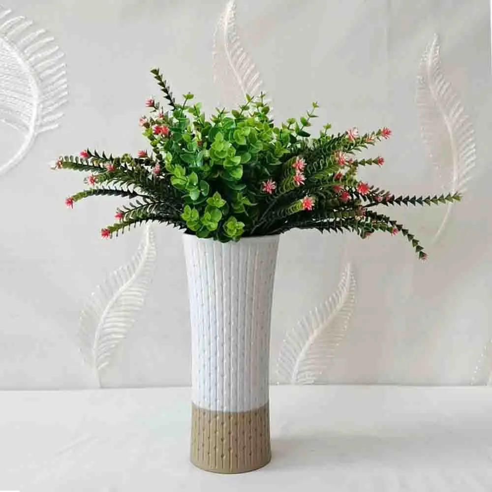 jiashun Morandi Color Vertical Striped Texture Curved Stoneware Vase Manufacturers, Company
