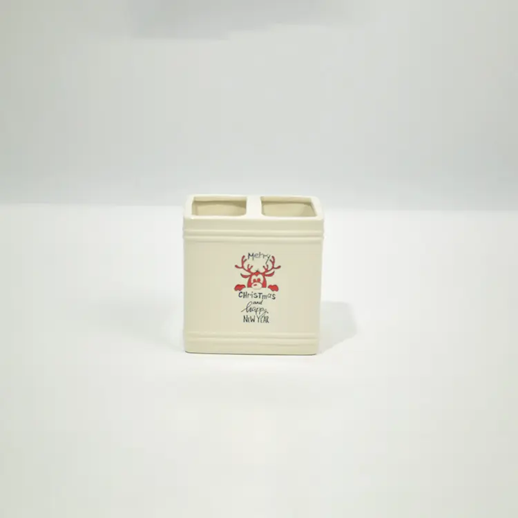 OEM Square-Design White Ceramic Bathroom 4-Piece Set Manufacturers, Supplier