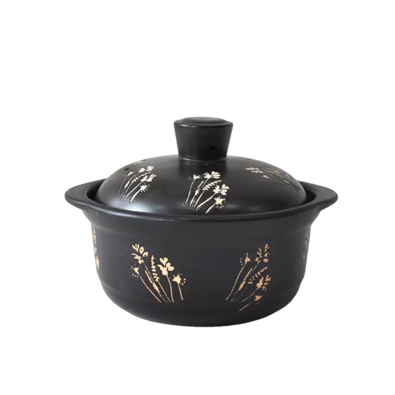 OEM Japanese Vintage Black Ceramic Casserole Manufacturer, Factory