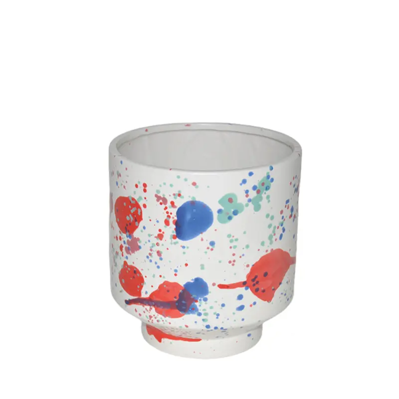 OEM Color - Splattered Ceramic Vase 4 - Piece Set (Assorted Shapes) Manufacturers, Company