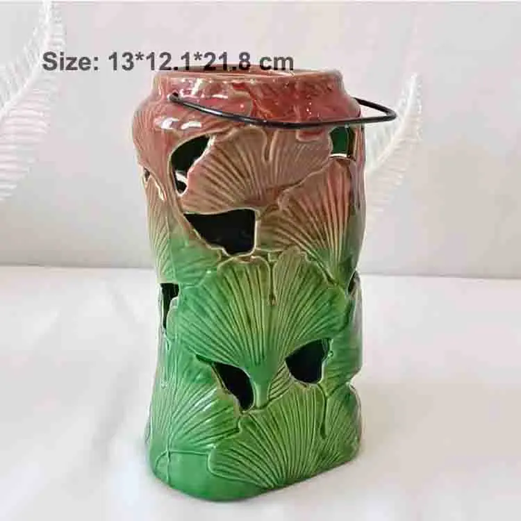 Artistic Ginkgo Leaf Candle Holder Set