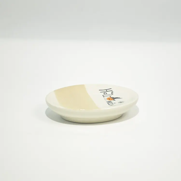 Custom Halloween Witch Pumpkin Beige Gradient Stoneware Bathroom Set Suppliers, Company