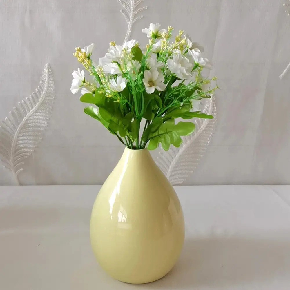 Buy Macaron Color Teardrop-Shaped Glossy Ceramic Vase Set Factories, Company