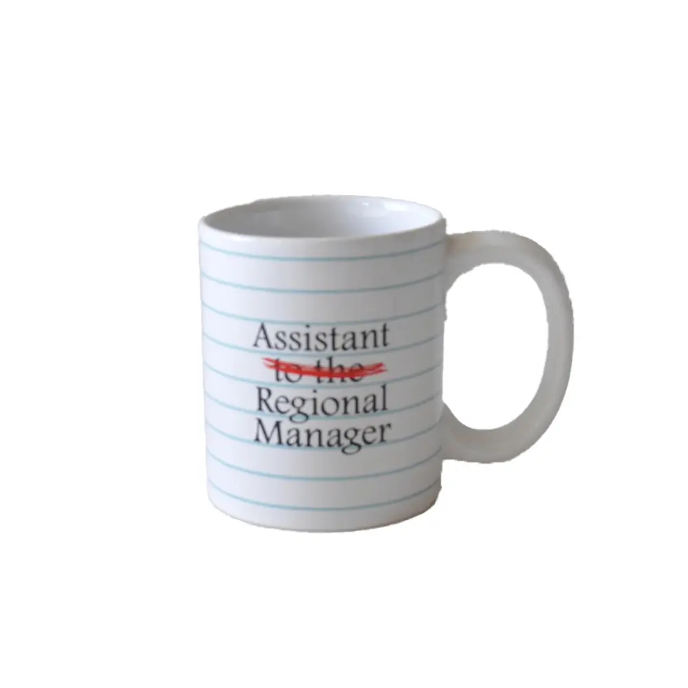 Buy "The Office" Inspired "Assistant to the Regional Manager" Lined Paper Ceramic Mug Suppliers, Exporter