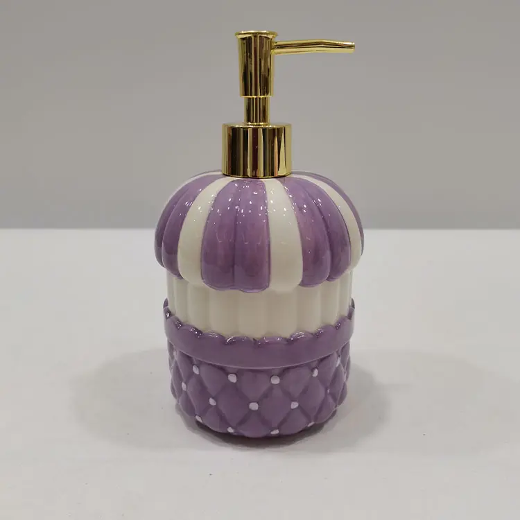 jiashun Hand-Painted Blush Pink Ceramic Lotion Dispenser Manufacturer, Products
