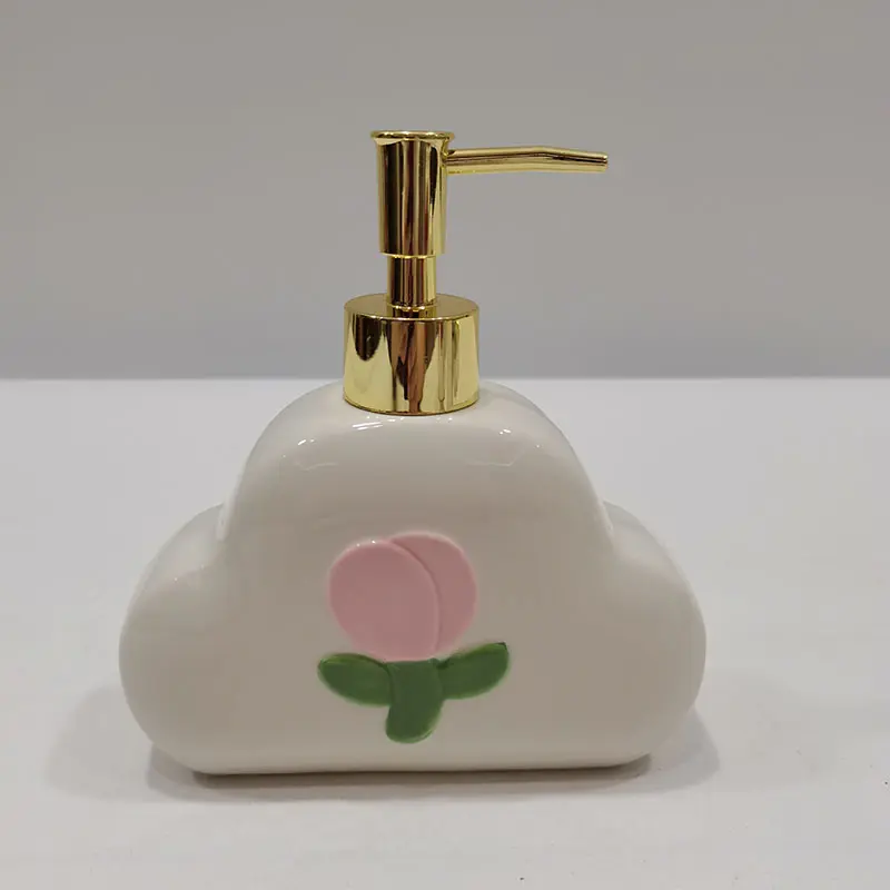 Custom Cloud shaped flower colored lotion bottle Factory, Products