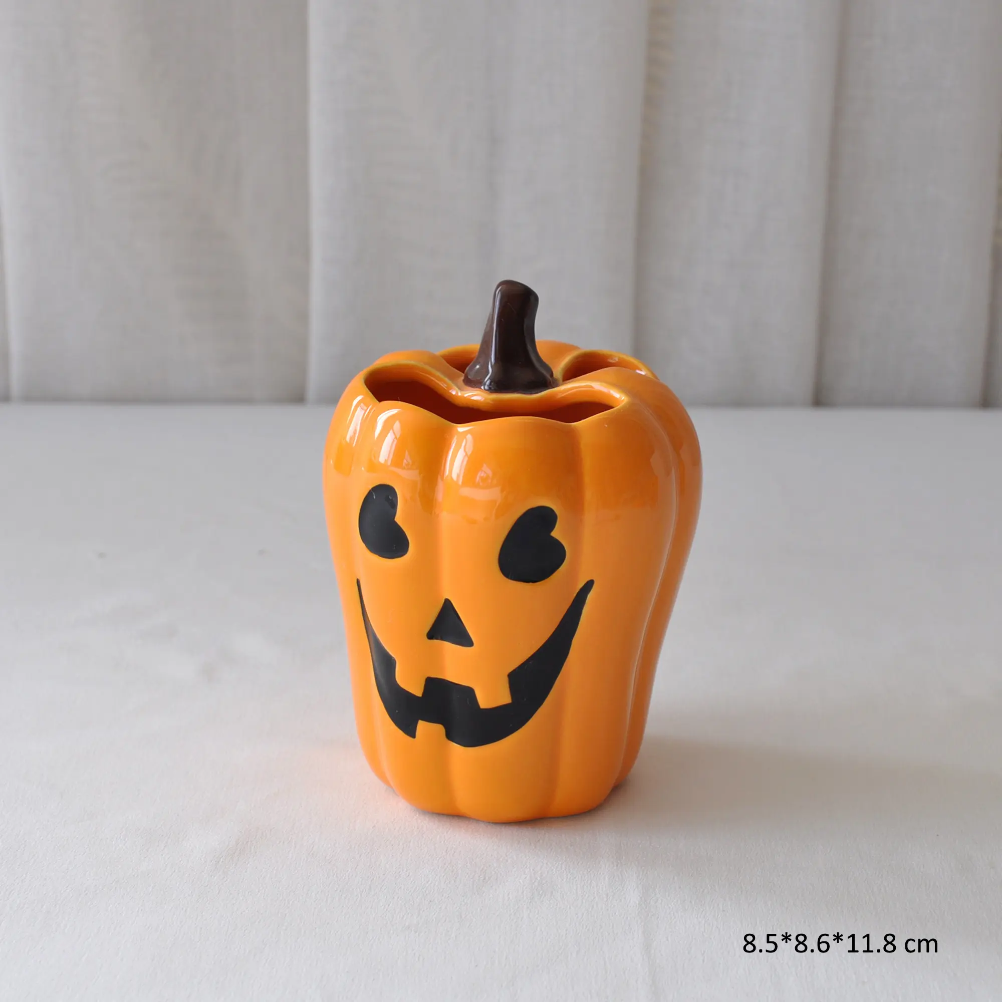Discount Halloween Jack-O’-Lantern Pumpkin Face Stoneware Bathroom Set Manufacturers, Supplier