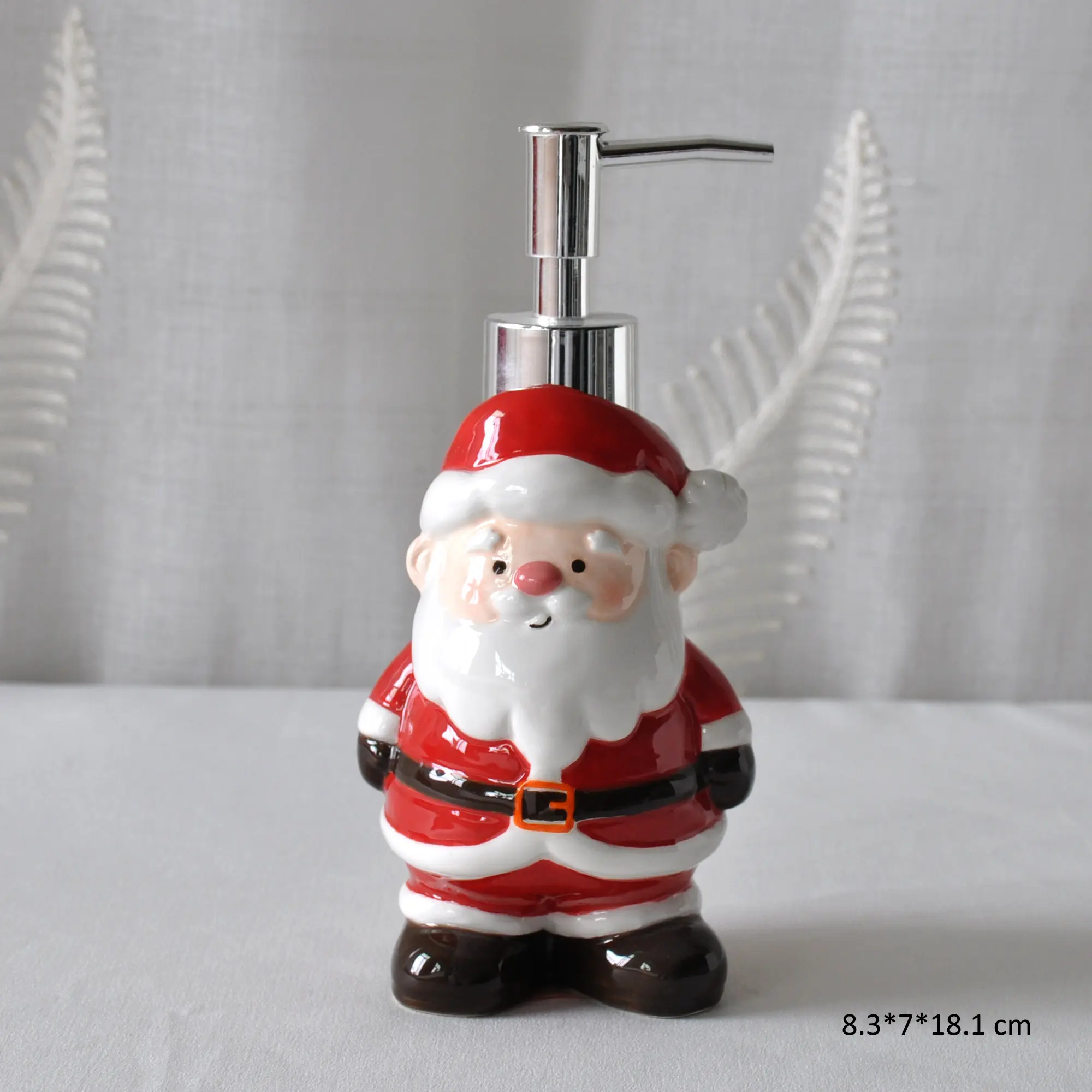 Christmas Cute Santa Claus Ceramic Lotion Dispenser