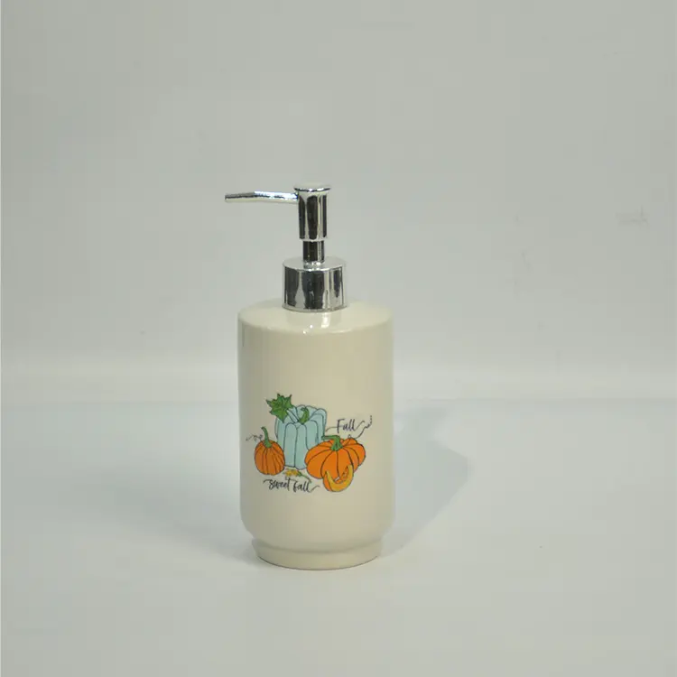Cheap Fall Pumpkin Pattern Ceramic Bathroom 4-Piece Set Company, Companies