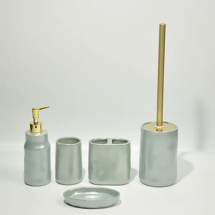 jiashun Forest Green Ceramic Bathroom Set Supplier, Products