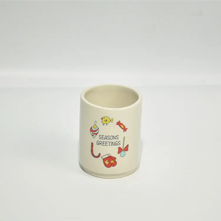 Cheap Playful Cartoon "Seasons Greetings" Ceramic Bathroom 4-Piece Set Companies, Product