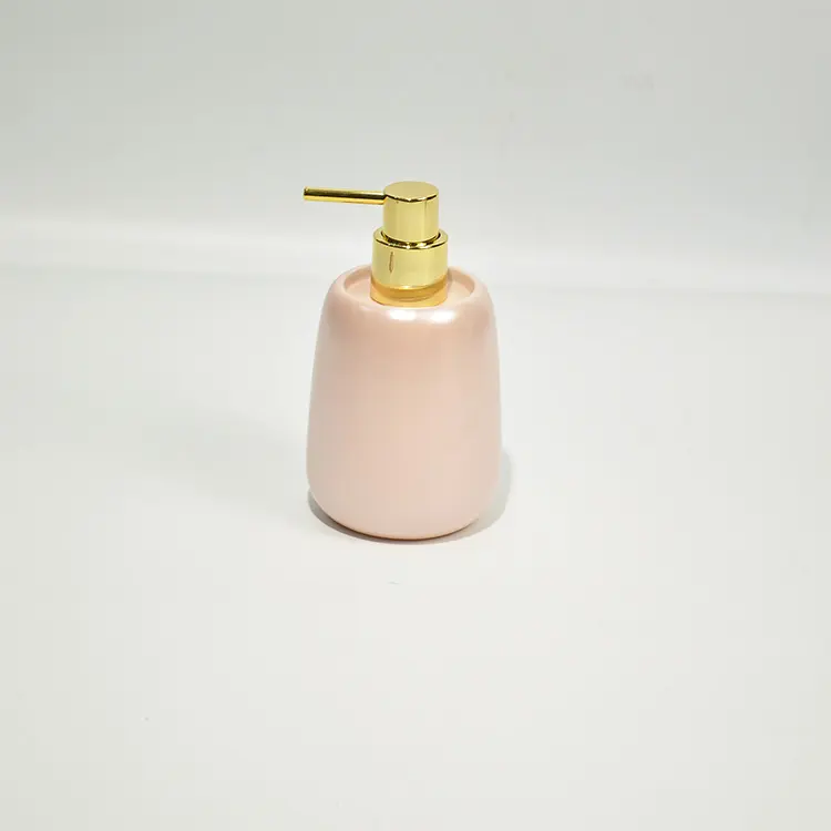 Cheap Modern Luxury Blush Pink Stoneware Bathroom Accessory Set Manufacturers, Company
