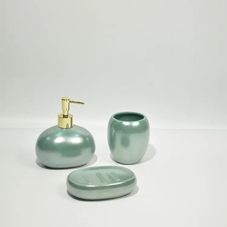 Cheap Green Ceramic Bathroom 3-Piece Set Manufacturer, Manufacturers