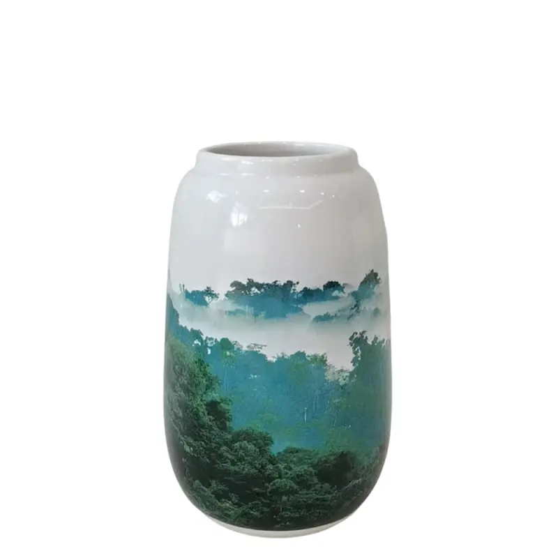 Wholesale Ink Wash Mountain Landscape Ceramic Vase Factories, Companies