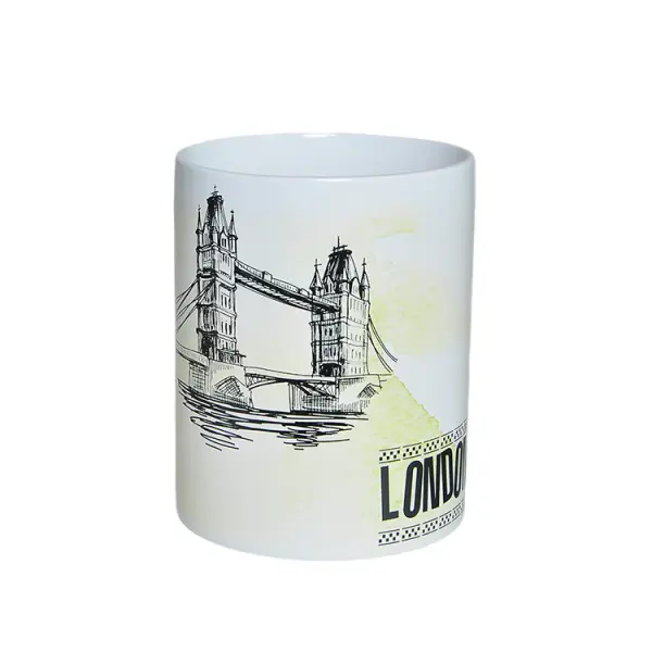 Cheap Ink - Wash Yellow - White World Landmark Ceramic Bathroom Accessory Set Exporter, Product