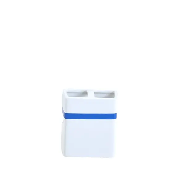 Discount White & Blue Boat - Shaped Dolomite Bathroom 5 - Piece Set Supplier, Exporter