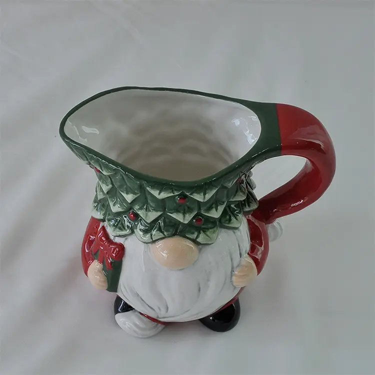 Buy Christmas Gnome - Shaped Dolomite Ceramic Pitcher Manufacturers, Supplier