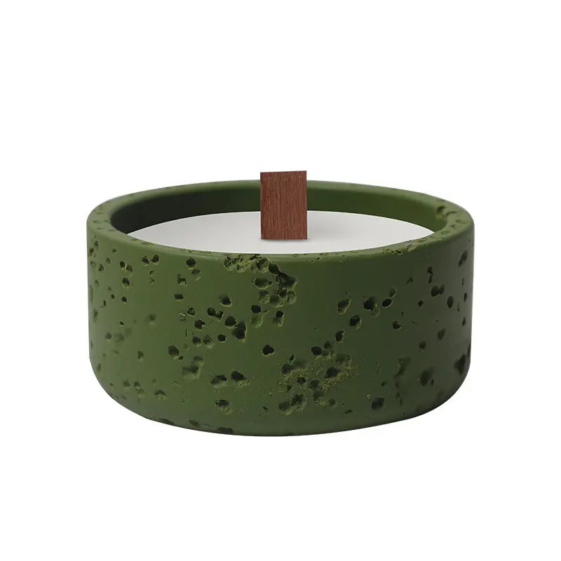 China Multicolor Speckled Texture Cement Aromatherapy Candle Cup Manufacturer, Factories