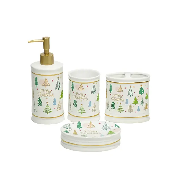 ODM Christmas Colorful Tree Dolomite Bathroom Set Manufacturer, Factories