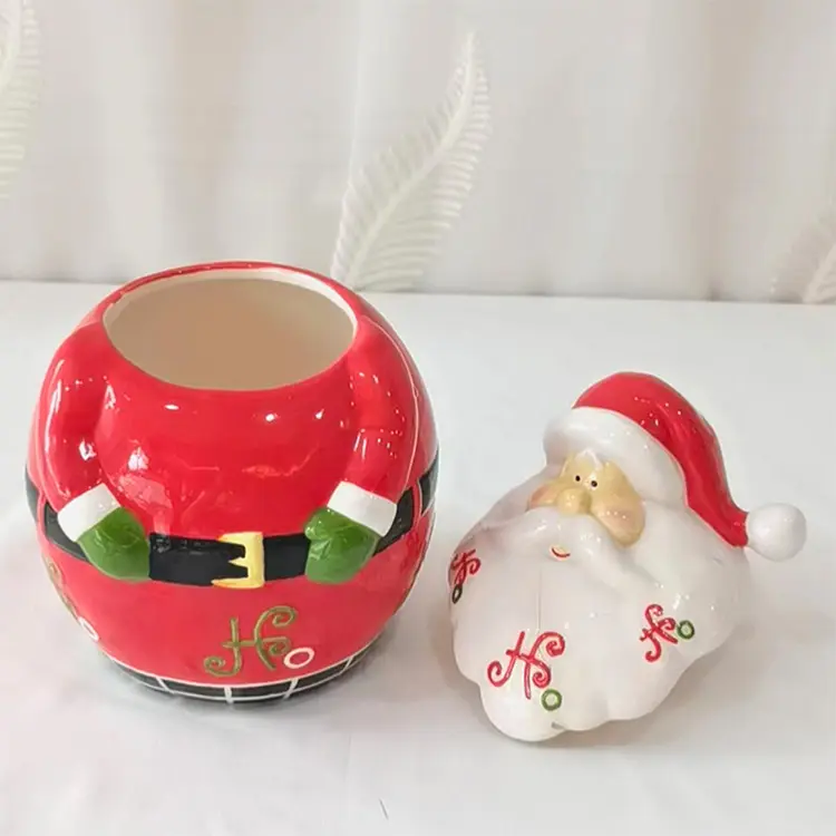 Wholesale Christmas Round Santa Claus - Shaped Dolomite Storage Ornament Manufacturer, Factories