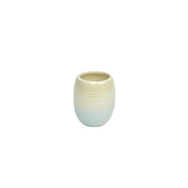 Buy Gradient Blue - White Ribbed Stoneware Bathroom Accessory Set Manufacturers, Supplier