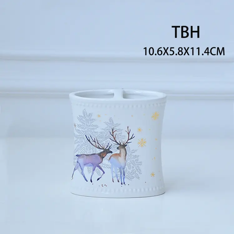 Christmas Bathroom Set Image 1