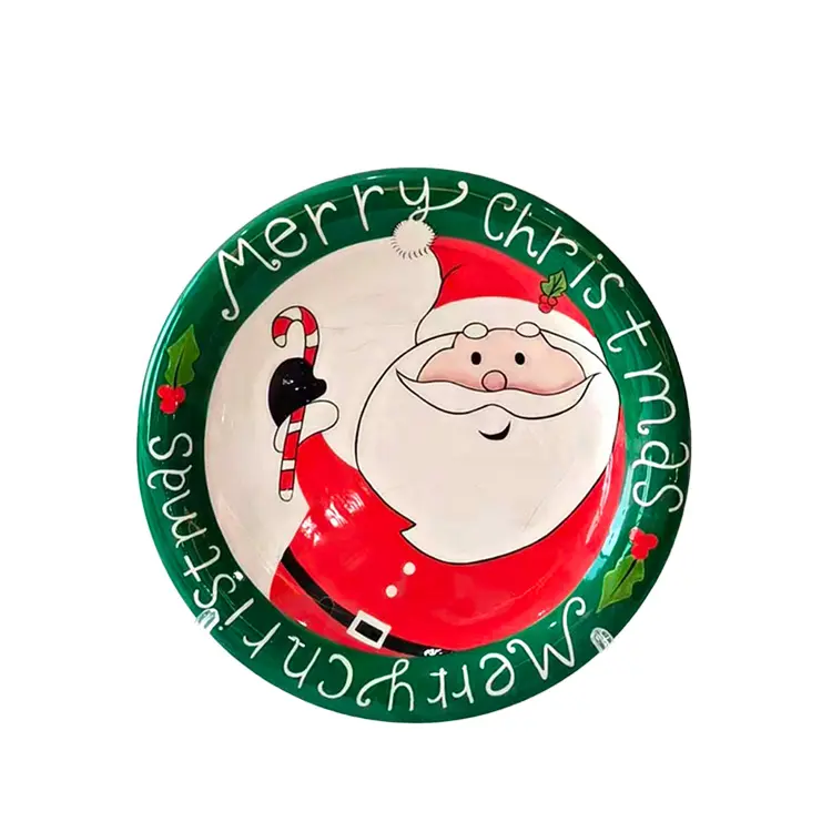 ODM Christmas Cartoon Dolomite Decorative Plate Set - 3 Piece Suppliers, Exporters