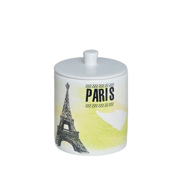 Cheap Ink - Wash Yellow - White World Landmark Ceramic Bathroom Accessory Set Exporter, Product