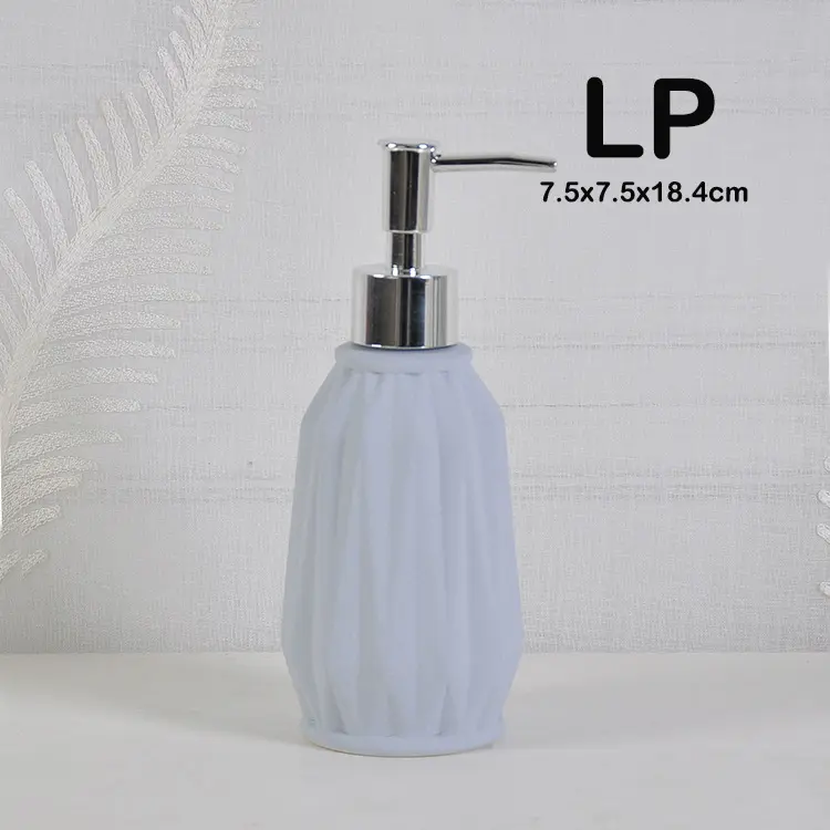 Geometric Ceramic Bathroom Set 4
