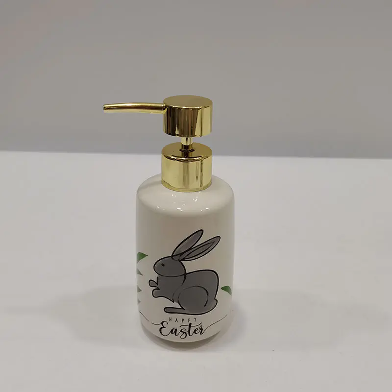 Wholesale Spring series rabbit decal bathroom five piece set Manufacturers, Factory