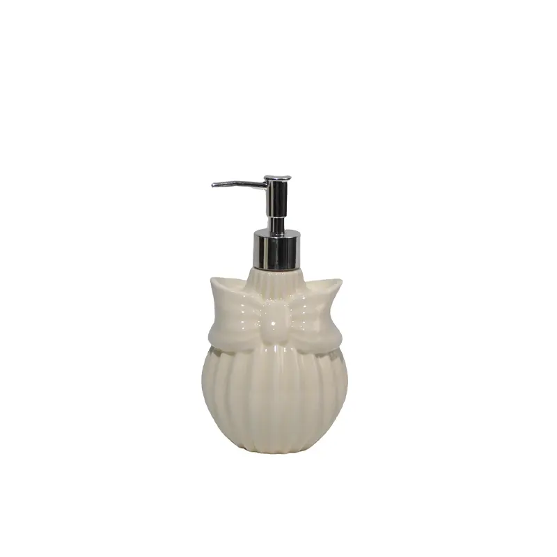 Custom Vertical Striped Relief Bow Shaped 4 - Piece Dolomite Bathroom Set Manufacturers, Exporters