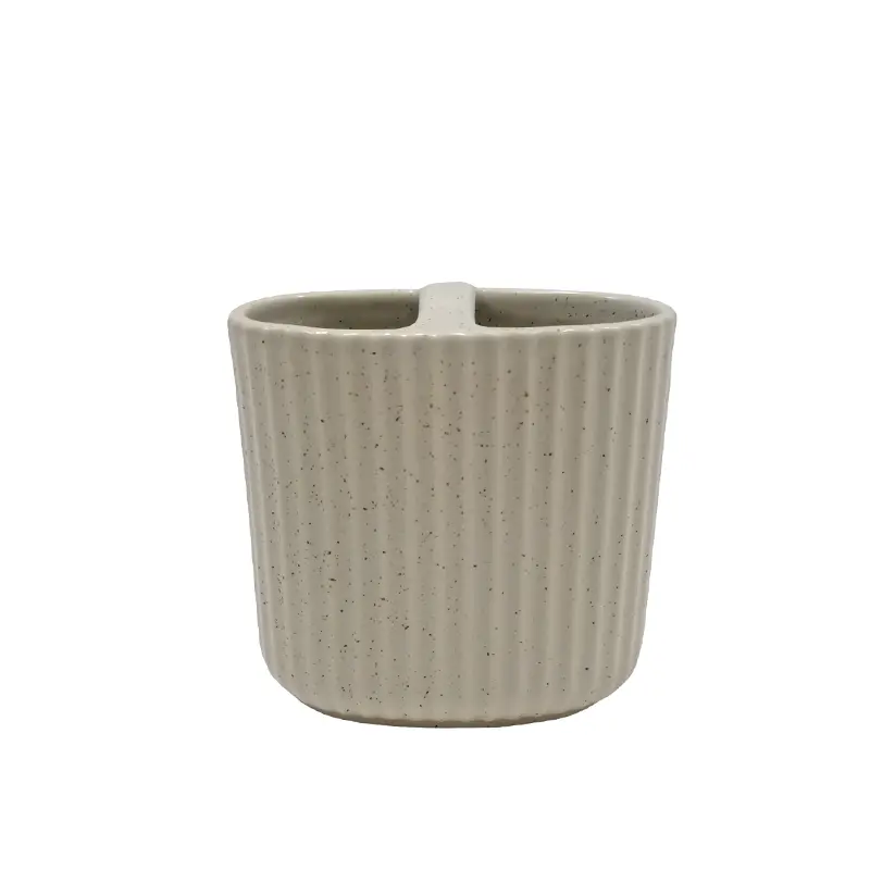 Wholesale Matte Grey Speckled Glaze Stoneware Bathroom Set - 4 - Piece Factory, Exporter