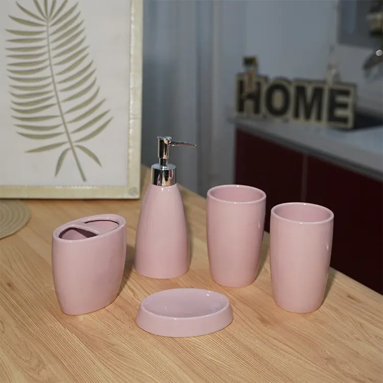 Ceramic Bathroom Accessories Set