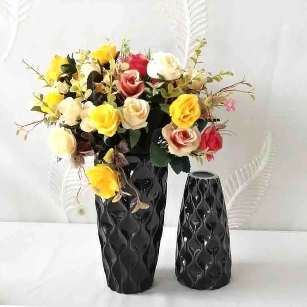 ODM Modern Minimalist Wave Relief Ceramic Vase Manufacturer, Supplier