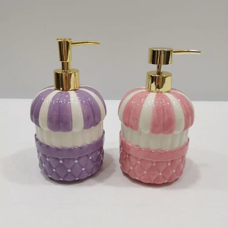 jiashun Hand-Painted Blush Pink Ceramic Lotion Dispenser Manufacturer, Products
